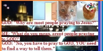 Pray to God Not Jesus header message image